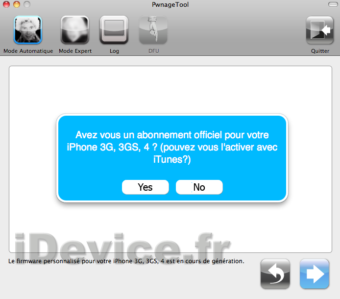 PwnageTool4.1-4 Tuto – Jailbreak untethered iOS 4.3.1 avec PwnageTool 4.3