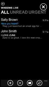 zune hd mail Une application mail pour le Zune HD