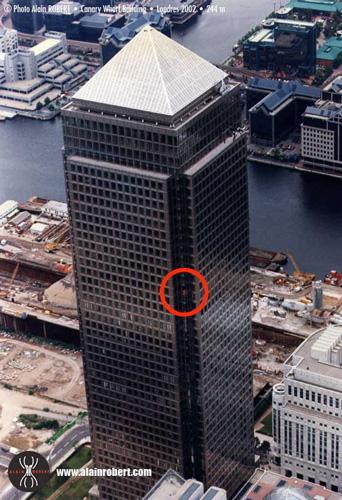 Canary Wharf Building : 244m, Londres (Grande-Bretagne), 2002