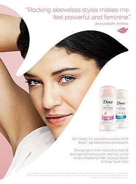 Jessica Szohr pour Dove Ultimate Go Sleeveless! Sans-titre.png