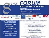 Sur votre agenda : Le 8ème Forum de l'Economie Alsacienne