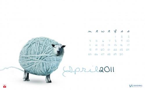silly sheep  14 Fonds d’écran calendrier d’Avril