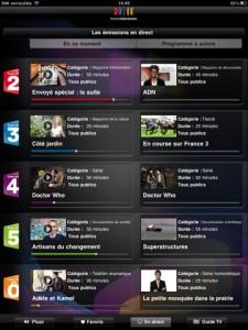 France Télévisions, live et rattrapage, dans une nouvelle application iPhone, iPad et iPod !