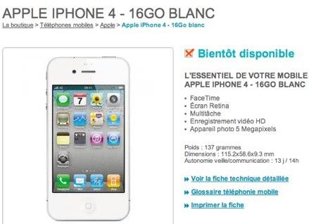 iphone4-blanc iphone4 blanc LiPhone 4 en blanc cest fini !