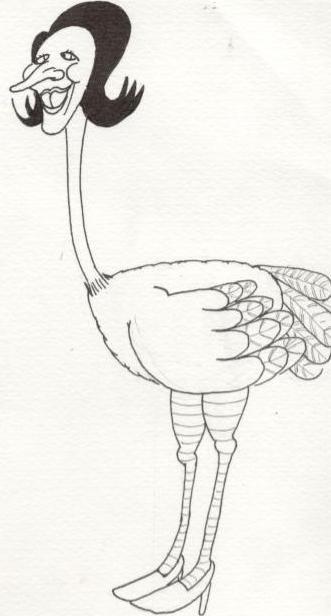 Autruche Le bestiaire politique (7) : l’autruche.