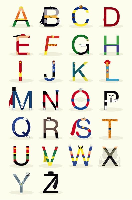 L’alphabet des supers héros