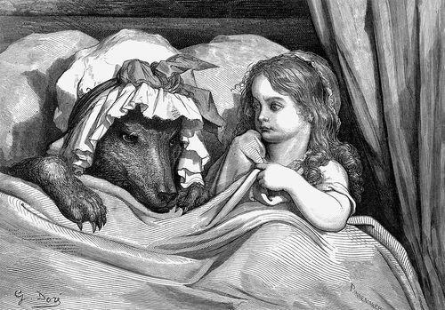 GustaveDore_She_was_astonished_to_see_how_her_grandmother_looked