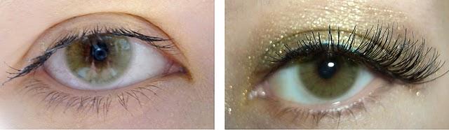 Mon œil avec et sans faux cils Mon œil avec et sans faux cils
