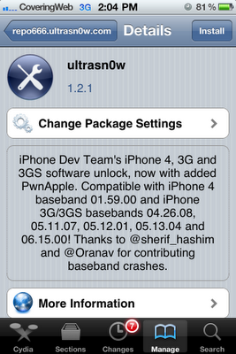 Comment désimlocker iPhone 3GS/4 sous iOS 4.3.1 ?