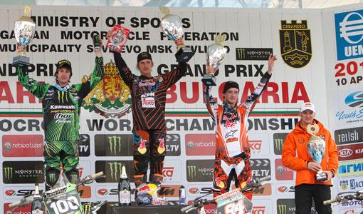 podiummx2 GP de Bulgarie MX1/MX2: Dessalle et Roczen vainqueurs !