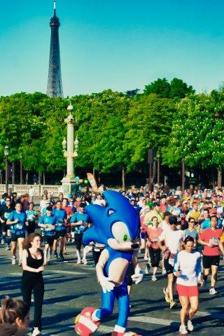 Sonic prépare ses 20 ans au Marathon de Paris Sonic prépare ses 20 ans au Marathon de Paris