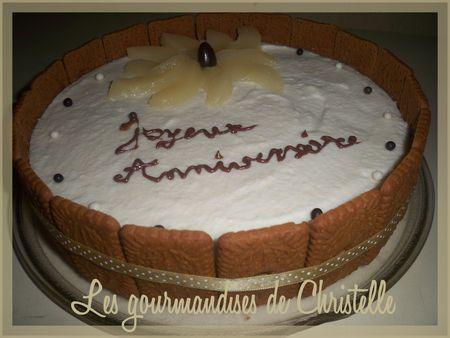 bavarois poire-caramel bavarois_poire_caramel_anniversaire_sp_culoos_d_coration