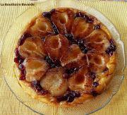 Cliquez pour agrandir : Tatin de poires flanbées aux cranberries Tatin de poires flanbées aux cranberries