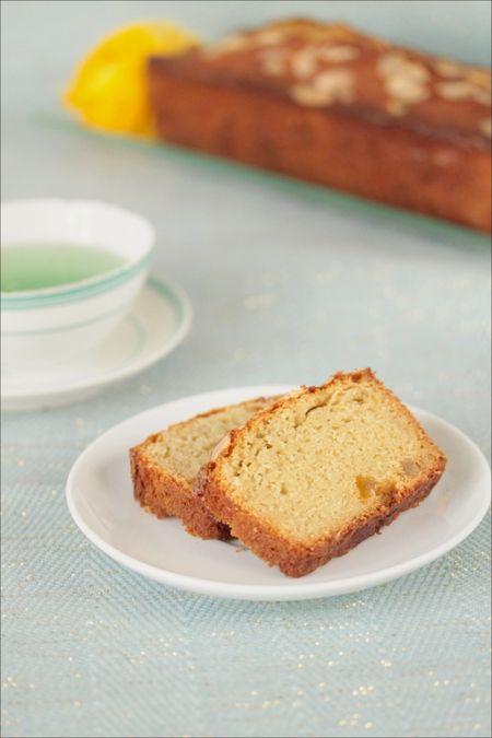 Cake curaçao et orange confite sans fourchette