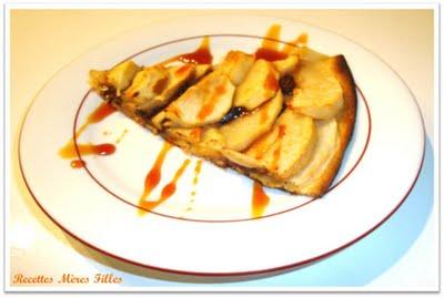 La recette Pâques : Tarte pommes chocolat