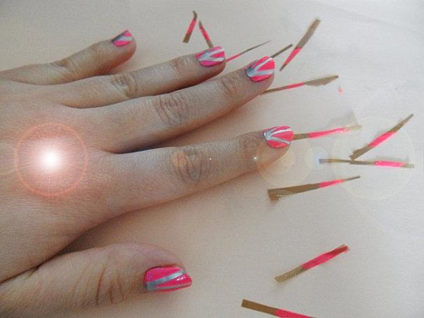 Tuto Manucure rayon (gris metallique/rose) SAM_4167.JPG