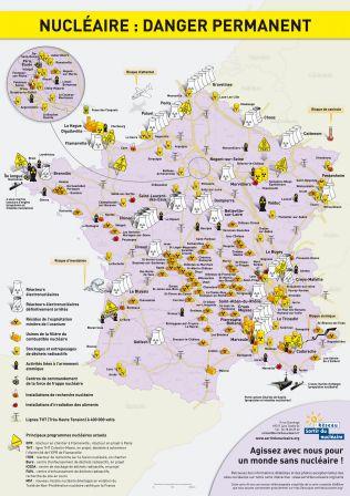 Carte de France nucléaire