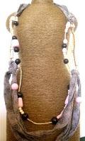 Collier double-rang avec ruban (nouvelle version) Collier double-rang avec ruban (nouvelle version)