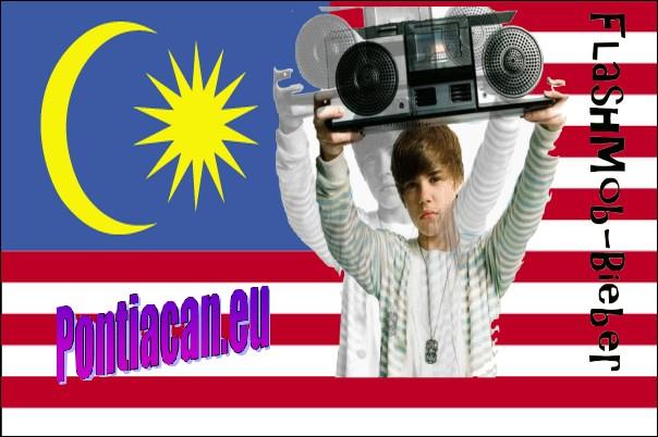 Justin Bieber : Flash Mob en Malaisie ! (Vidéo)