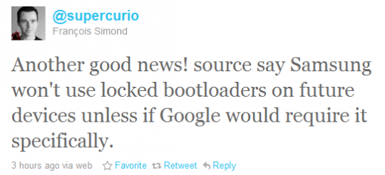 bootloader-samsung bootloader samsung 540x246 Samsung pourrait laisser ses futurs bootloaders ouverts