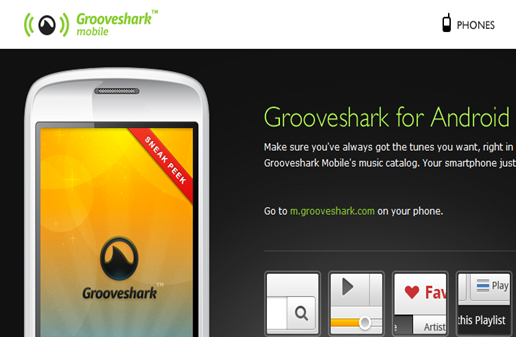 Grooveshark Mobile Music- Android