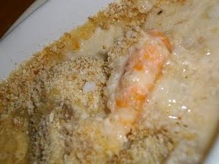 Cassolette Noix de saint jacques-crevettes au vin blanc