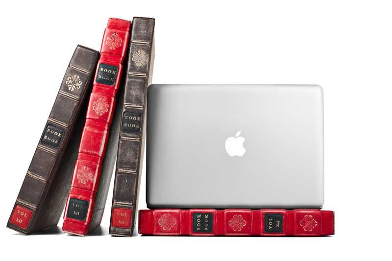 Un livre ancien ? Non, une housse pour MacBook Pro !