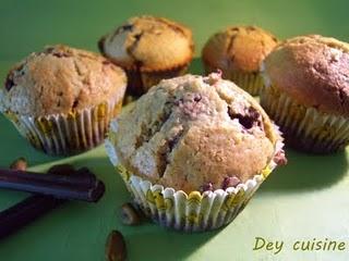 Muffins marbrés-tachetés chocolat & pistache