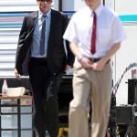 **EXCLUSIVE** THE GUYS OF 'GLEE': A suited Cory Monteith prepares to film a scene on the set of 'Glee' **EXCLUSIVE** THE GUYS OF 'GLEE': A suited Cory Monteith prepares to film a scene on the set of 'Glee'