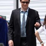 **EXCLUSIVE** THE GUYS OF 'GLEE': A suited Cory Monteith prepares to film a scene on the set of 'Glee' **EXCLUSIVE** THE GUYS OF 'GLEE': A suited Cory Monteith prepares to film a scene on the set of 'Glee'