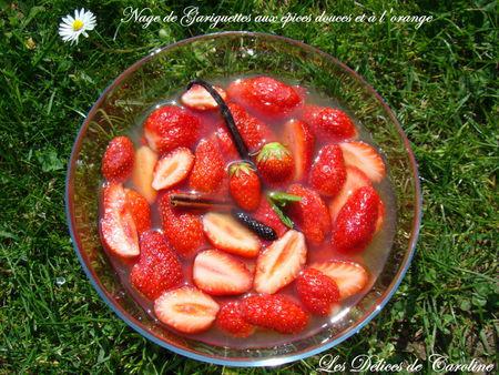 Nage de Gariguettes aux épices douces et parfum d'orange DSC05164