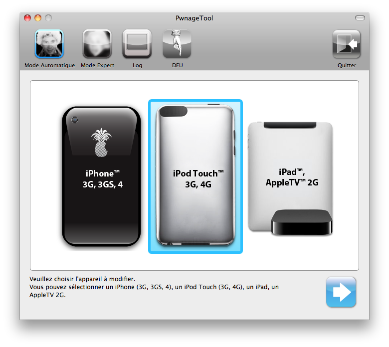 PwnageTool4.3.2 Jailbreak iOS 4.3.2 : PwnageTool et Ultrasn0w mis à jour