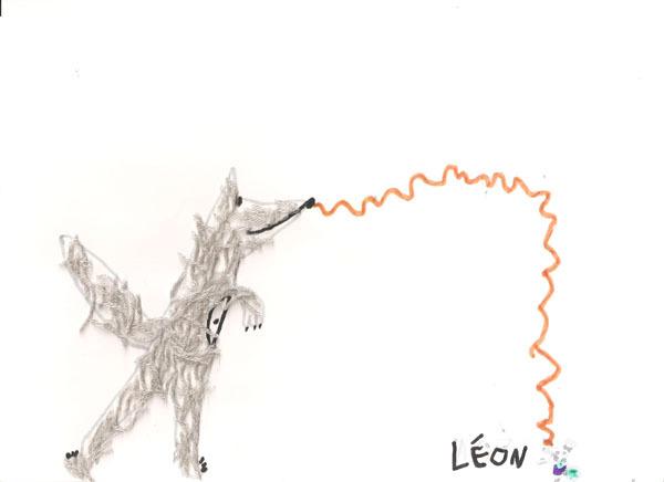 Challenge dessine un loup Zigouzis lucie 6 ans 3-4