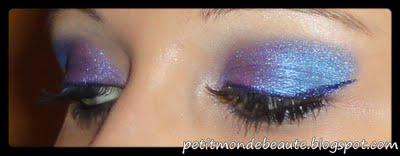 Make up violet et bleu avec NYX