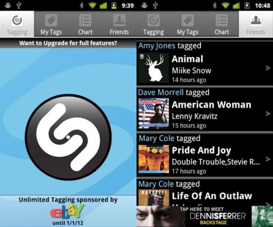 shazam ebay 540x450 Avec eBay, Shazam est illimité sous Android