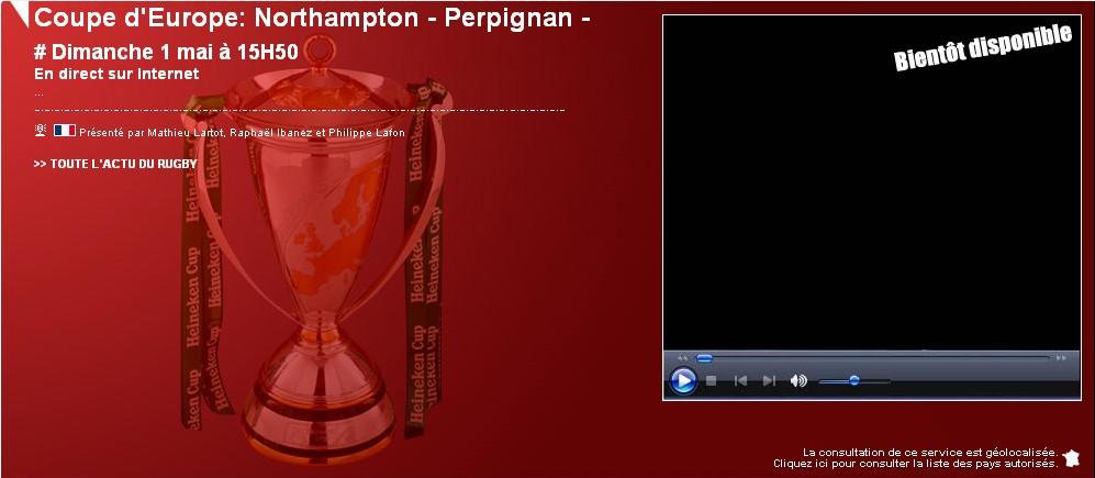 Les retransmissions TV des demi-finales des coupes Européennes Les retransmissions TV des demi-finales des coupes Européennes