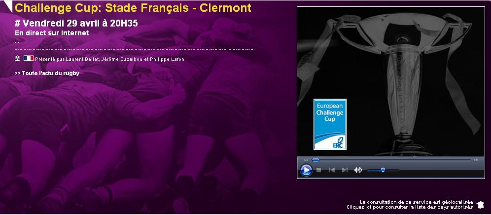 Les retransmissions TV des demi-finales des coupes Européennes Les retransmissions TV des demi-finales des coupes Européennes