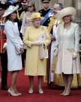 Mme Middleton, La Reine et Camilla Mme Middleton, La Reine et Camilla