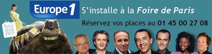 GRÂCE A EUROPE 1, GRATUIT POUR VOUS LA FOIRE DE PARIS. Assistez gratuitement à vos émissions préférées !