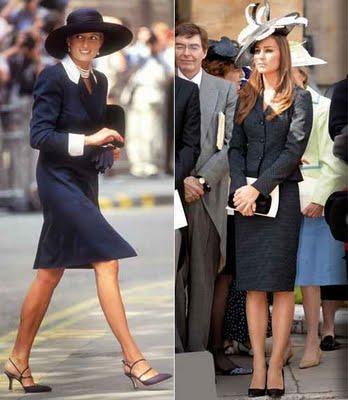 La princesse Kate s'est souvent inspiré du style de Lady Di !
