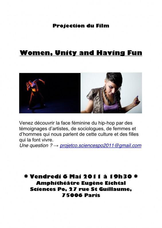 Invitation Projection Women Unity and Having Fun Women, Unity and Having Fun – Le Film