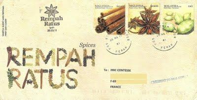 Lettre épicée de Malaisie Lettre épicée de Malaisie