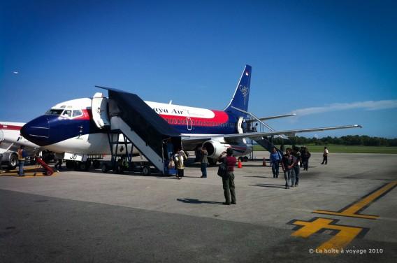 Notre avion Sriwijaya Air (Balikpapan, Kalimantan Est, Indonésie)