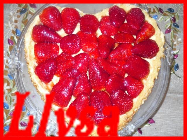 Tarte renversée aux fraises et à la crème patissière et concours Tarte renversée aux fraises et à la crème patissière et concours