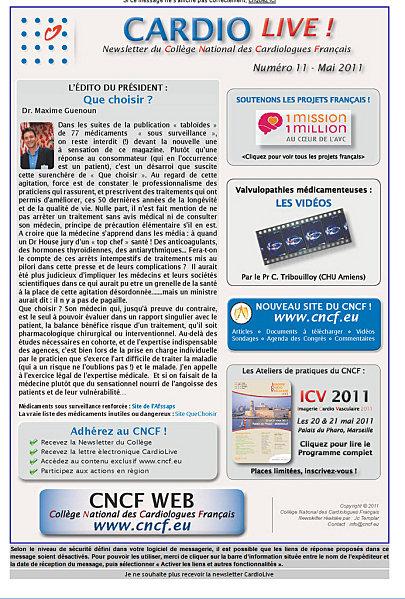 Les projets Français engagés dans l compétition 1 mission, prévenir l’AVC viennent d’avoir le soutien officiel des cardiologues Français cncf