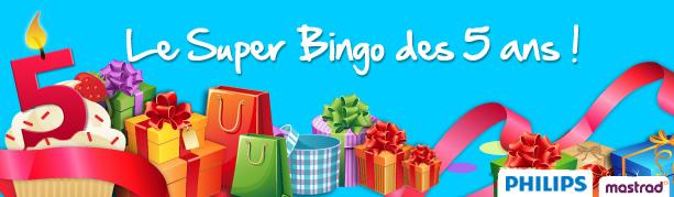 5ème semaine : les gagnants du Super Bingo avec Philips et nos autres partenaires sont Super Bingo de Qype : plein de cadeaux à gagner !