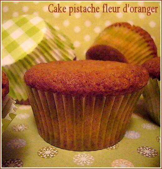 Cake pistache fleur d'oranger ( 2 recettes) presentation