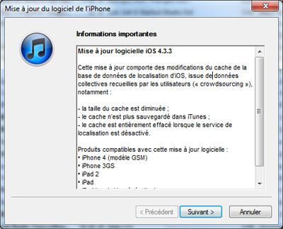 [Firmware] l’iOS 4.3.3 est désormais disponible