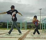 Un duo de free step vidéo duo free step danse