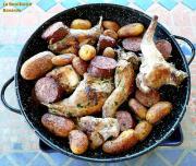 Fricassée de lapin à la saucisse de Morteau